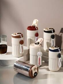 Premium 450ml Kaffeebecher, Edelstahl, farbiger Becher, Reisebecher, vakuumisolierte Flasche, Tasse, Behälter für heiße und kalte Getränke. Geeignet für Reisen, Outdoor-Sport, Nachmittagstee, Geschenke, isolierte Tassen für Herren und Damen, Schulanfang, Mitarbeitergeschenke, Ostern, Haushaltswaren und Sommergetränke wie Milch, Saft und Tee. (Der Becher ist nicht in der Schulterbeutel enthalten)