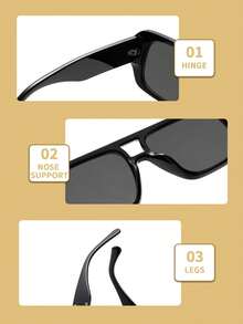 1 件韩式粗框双梁方形眼镜，水钻装饰时尚眼镜，复古经典设计，轻巧，黑色镜框搭配浅蓝色和橙色镜片，适合旅行、度假、日常穿着、海滩和户外活动、返校配饰