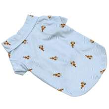 قطعة ملابس الحيوانات الأليفة قميص تريكو مطبوع بأشكال سعيدة للسرطان، مناسب للبوديل والتيدي والبيشون فريز في الخريف/ الشتاء