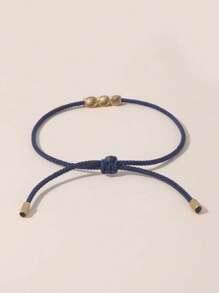 1 Stück einstellbares Armband mit Kupferperle, Glücksarmband, geeignet für Damen Alltag und Urlaub