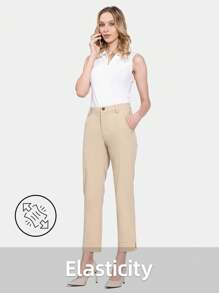 baleaf Women's Golf Pants Stretch Lightweight Quick Dry Water Resistant Work Pants With Zipper Pocket (The Size Chose Recommended: The Regular Body Be Shot One Size Smaller.)