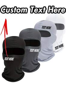 [Multiple Colors Bandana Mask] Customized Full Mask Bandana, Polyester & Spandex, Multiple Colors, Machine & Dry Washable, Sports & Outdoor Cycling Gear, Men's Balaclava With Company Logo & Slogan, Various Styles & Designs - Multicolor - View 3