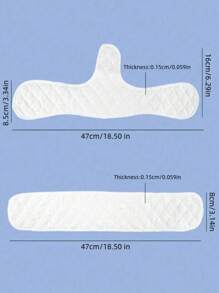 1 Elegant Series Women's Sports Bra Sweat-Absorbing Pad - Washable And Reusable Cotton Moisture-Absorbing Lining, Hand-Washing/Dry-Cleaning Special, Solid Color Chest Support Accessory, Hidden Design, Soft Fabric Construction