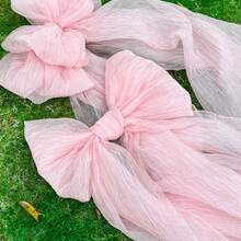 1pc Extra Large Pink Bow Suitable For Birthday Wedding Theme Party Background Decoration, Arch Wall Window Outside Arrangement - Multicolor - View 10