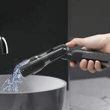 Mopa rociadora 2 en 1 con almohadillas de microfibra - Limpiador de pisos multiusos liviano para baldosas/madera, herramienta de limpieza de secado rápido para cocina, baño y vidrio, mopa de escritorio compacta con cubeta exprimible.