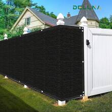 DELLNA Privacy Fence Screen - 5FT/1.5M Heavy Duty Windscreen Mesh With Reinforced Edges - UV Resistant & Weatherproof Shade Cover For Outdoor Patio, Deck, Backyard & Porch - 1 Panel HDPE