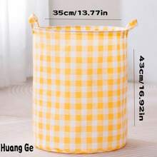 1pc Large-Capacity Waterproof Folding Dirty Clothes Basket Storage Basket, Suitable For Organizing Dirty Clothes Baskets, Storage Baskets And Laundry Baskets In Bedrooms, Bathrooms, Living Rooms And Dormitories At Home. Multi-Functional Storage Buckets For Clothes, Toys, Snacks And Sundries, Storage Baskets And Storage Baskets.