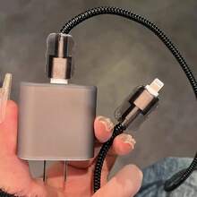 Funda protectora de unicolor simple compatible con iPhone 11/12/13/14/15, protector de cargador 18/20W, regalos para novios/novias, protector de cable, accesorios de cargador, accesorios de teléfono - Multicolor - Ver 5