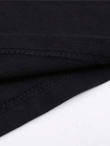 Amazing World Of Gumball Darwin Graphic T-Shirt, Vintage Style, Cotton Blend Crew Neck Tee, Regular Fit, Short Sleeve, With Slight Stretch, Heat Transfer Print, For Men, All-Season Casual Top Cotton Women Clothing - 黑色 - 查看 2