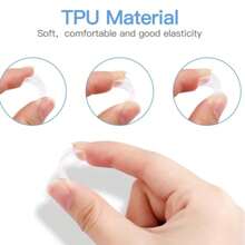 8 piezas Ajustador de anillos invisible y transparente para anillos sueltos, herramienta ajustable que se adapta a cualquier anillo