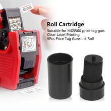 Kit de accesorios de 5 cartuchos de repuesto para rodillo de tinta de 20 mm para etiquetadora MX5500 - Negro - Ver 7