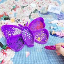 1 set Bandejas de clasificación de cuentas de plástico, bandeja para pintura de diamantes, accesorios de placa de cuentas para pintura de diamantes DIY, herramientas para pintura de diamantes