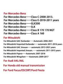 XUDA 新款水晶换档旋钮，带 7 色 LED 灯，即插即用，侧端口，握感舒适，防刮，适用于雷克萨斯、三菱、奥迪、奔驰等车辆 - 銀色 - 查看 10