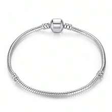 Vòng tay charm bạc Sterling 925 làm từ dây chuyền rắn DIY dành cho phụ nữ Quà tặng trang sức kèm vòng tay cho phụ nữ - Bạc - Xem 6