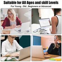 2 件键盘快捷键贴纸，适用于操作系统 (Ventura/Monterey/Big Sul/Catalina) 的键盘快捷键贴纸，兼容 13-16 英寸 MacBook，学校用品，返校 - 彩色 - 查看 5