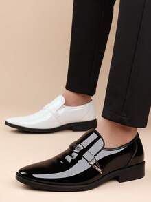 Zapatos de cuero con punta puntiaguda y deslizamiento formal de negocios para hombres, nuevos zapatos elevadores versátiles, transpirables, casuales, antideslizantes, ligeros y cómodos para el trabajo y la boda