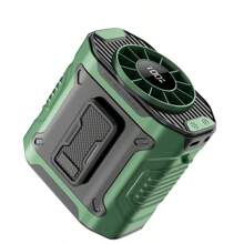 Nuevo ventilador portátil de cintura con clip USB recargable, ventilador pequeño de escritorio para uso en exteriores, campamentos, delivery, pesca nocturna, trabajadores de almacén, refrigeración portátil, carga de teléfonos móviles, alta velocidad de 100 engranajes y ventilador colgante de cuello de 3600 mAh