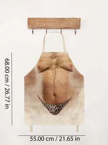 Roligt grillförkläde för män, kockens grillförkläden, julklapp till make, fru, pappa, mamma, vänner - Vitt - Visa 5