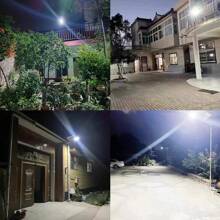 1 pezzo Nuova illuminazione stradale solare da esterno, lampada da parete con sensore di movimento e telecomando, luce da giardino impermeabile