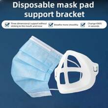 10pcs Mask Bracket Accessories, Breathing Insert Holder Frame, Keeps Mask From Touching Face, Solid Color PE (Polyethylene)