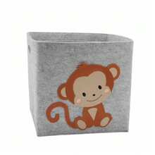 Cajas de almacenamiento de tela, bolsas para organizar ropa para el hogar, cajas de almacenamiento, juguetes de niños lavables y lindos, cestas de almacenamiento - Multicolor - Ver 12