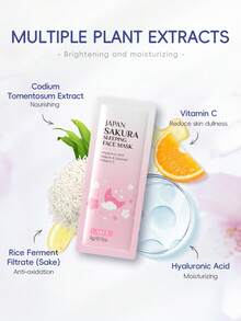 LAIKOU 中性成人50片低敏护肤管理旅行试用装甘油复合护肤品5种亮白旅行睡眠面膜护手霜保湿精华泥膜抗皱精华SPF50+防晒自我护理母亲节彩妆 - 粉色 - 查看 6