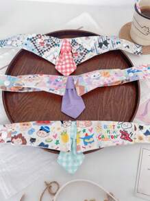 1 pièce Nœud papillon décoratif réglable coloré de bande dessinée pour animal de compagnie chien chat