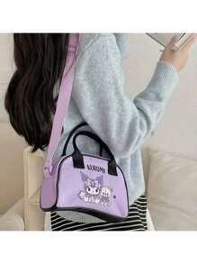 Sanrio Borsa Boston e borsa a tracolla mini Hello Kitty, stile carino e femminile, ufficialmente concessa in licenza da Sanrio, adatta per il pendolarismo e il casual, adorabile, per forniture scolastiche, back to school