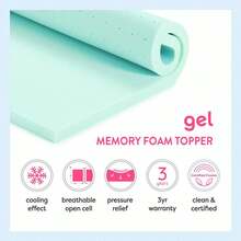 Cooling Gel Ventilated Memory Foam Mattress Topper, Queen - King - View 3