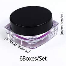 6 pièces/set Poudre de paillettes fluorescente irisée scintillante pour remplissage de résine, moulages de résine époxy, fournitures pour la fabrication de bijoux, matériel d'artisanat vibrant, effet chatoyant, fournitures d'artisanat d'été