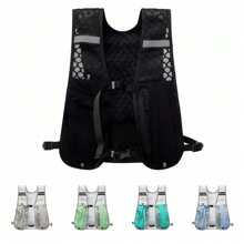 Colete de armazenamento para garrafa de água, colete leve para corrida, hidratação refletiva, mochila de peito com suporte para telefone, colete de ciclismo