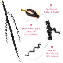 JVILO Passion Twist Hair 14 Inch 8 Packs Crochet Hair For Women, Short Pre Looped Passion Twist Crochet Hair Pre-Twisted Ombre Brown Passion Twist Braids Bohemian Crochet Hair (14inch T30#) - T27 - View 3