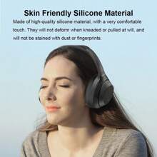 Cuscinetti per cuffie di ricambio in silicone per WH-1000XM4, tazze anti-polvere e antiurto, protezione per padiglioni auricolari