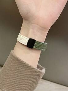 1条复古皮革磁吸表带，兼容38/40/41/42/44/45/46/49mm Ultra/Ultra2/SE/SE2/11/10/9/8/7/6/5/4/3/2/1等型号手表，适合作为返校礼物 - 彩色 - 查看 4