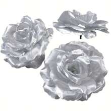 10/15/20/25/30 paquets de têtes de fleurs de rose artificielles, têtes de fleurs de roses en soie de 3,5 pouces en vrac, têtes de fleurs en faux or pour centres de table, murs de fleurs, artisanat DIY, bouquets de mariage, fête