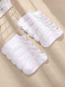 5 Pairs Women's Lightweight Cute Cartoon Pattern Breathable Invisible Ankle Socks, Summer - White - View 41