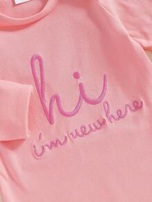 Newborn Sleeper Gown Baby Boy Girl Coming Home Outfit Infant Nightgown Sleeping Bag Sleepwear Pajamas - 粉色 - 查看 5