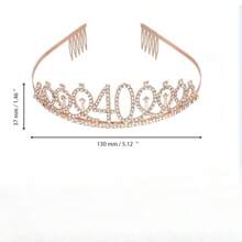 3pcs/Set This Is My 10 13 16 18 21 30 40 50 60 70 80 Birthday Decorations For Women Including This Is My 10 13 16 18 21 30 40 50 60 70 80 Birthday Crown/Ribbon Tiara Sash, Birthday Card 10th 13th 16th 18th 21th 30th 40th 50th 60th 70th 80th Party Decorations For Women, Sweet 16th Birthday Gifts