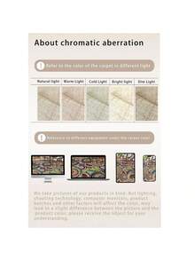 1PC Dinosaur Print Area Rug Suitable For Living Room Home Decor Water-Absorbent Non-Slip Pet-Friendly - Multicolor - View 6