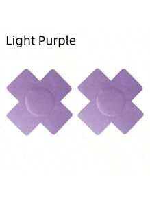 1 Set Of 2pcs X-Shape Breast Petals, Disposable Satin Nipple Covers, Sexy Breathable Cross Breast Pasties, Multi-Color Selections, Elegant, Sexy, Comfortable