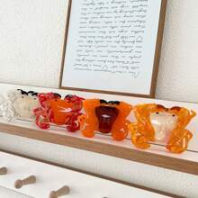 1pc Cute Animal Acrylic Claw Clip, Multicolor Crab, Shark Themed Ocean Style Hair Clip, Fashion Accessory For Daily Use, Home, School, Beach, Vacation, Work, Commute, Party, Gifts, Back To School, Versatile For Girls - Multicolor - View 2