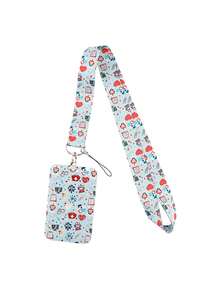 1pc Pink Doctor/Nurse Pill Lanyard ID Card Holder, Hard Case Keychain For Bus Card, ID Card, Work Badge, Student Card, Event Badge,School Supplies,Back To School - Pink - View 16