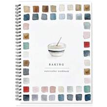 Caderno de aquarela para iniciantes, projetos de pintura simples, ótimo para flores, penas e animais, para acalmar, tranquilizar e inspirar os amantes da pintura. Caderno de aquarela para materiais escolares, volta às aulas.
