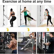 1pc Door Resistance Bands, No Drill No Installation Home Gym Fitness Assisted Device, Portable Exercise Equipment