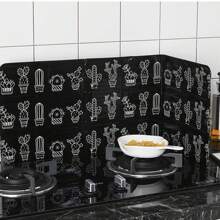 1 pièce Protège-éclaboussures de cuisine, planche isolante pliable pour la cuisson sur cuisinière à gaz, écran anti-éclaboussures résistant à l'huile