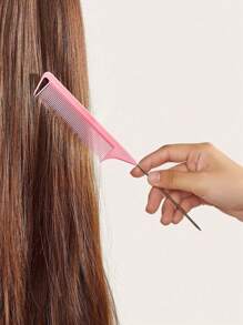1pc New Pink Hair Curl Brush, Boar Hair Styling Brush, Curly Brush, Suitable For All Styles And All Female Curls (Comb Cleaning Brush Needs To Be Repurchased)