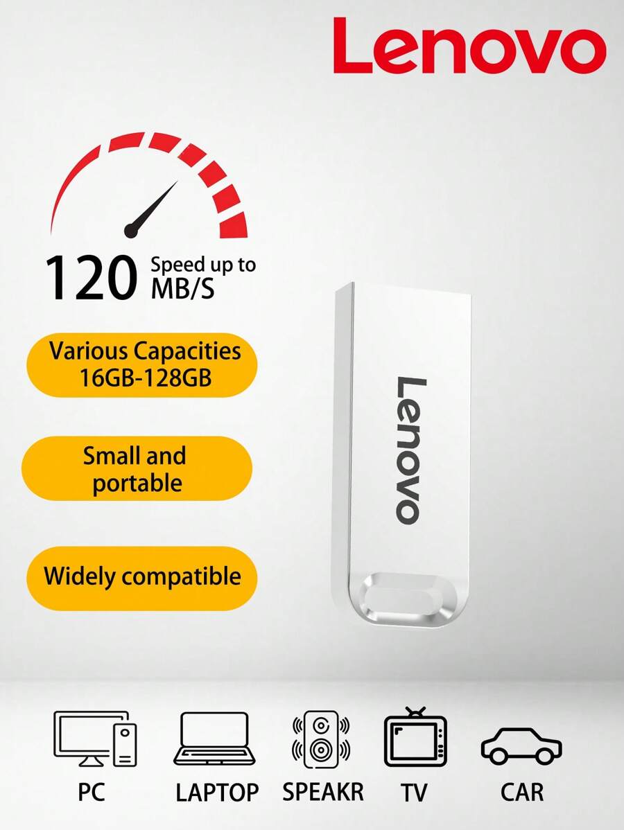 Lenovo Lenovo Thinkplus LX100 16GB/32GB/64GB/128GB USB3.0 U Disk High-Speed USB Flash Drive PC Laptop