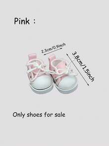 1pc Canvas Shoes/Sandals, Suitable For 17cm/6.69inch LABOBO Doll Accessories Clothing Replacement - Multicolor - View 2