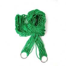 Heavy Duty Nylon Outdoor Hammock - Versatile Green Mesh Swing, Suitable For Garden, Beach And Relaxation, Ergonomic Design, Dual-Purpose As Picnic Mat Or Chair, Outdoor Hammock