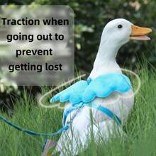 1pc Summer Outdoor Leash For Pets, Angel Wing Design Anti-Lost Pet Outdoor Traction Rope, Practical And Lightweight, Suitable For Ducks, Chickens, Rabbits, Guinea Pigs, Cats, Dogs And Other Medium/Small Pets, Pet Accessories